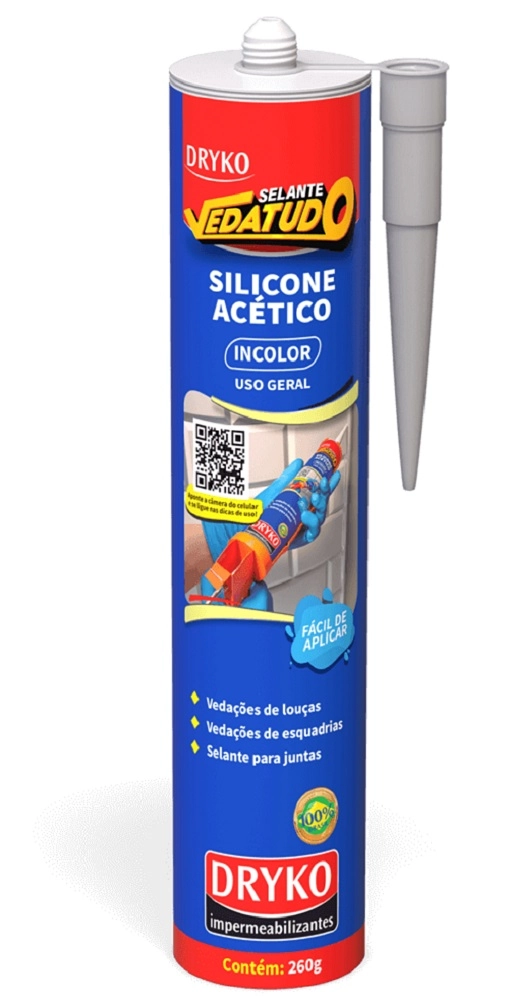 Silicone Vedatudo Transparente 260gr
