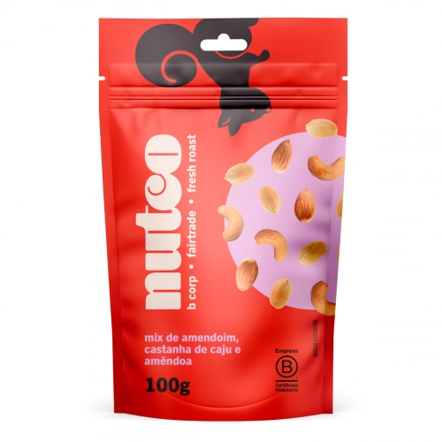 Mix De Castanha De Caju, Amendoim E Amêndoa Nutco Pouch 100g