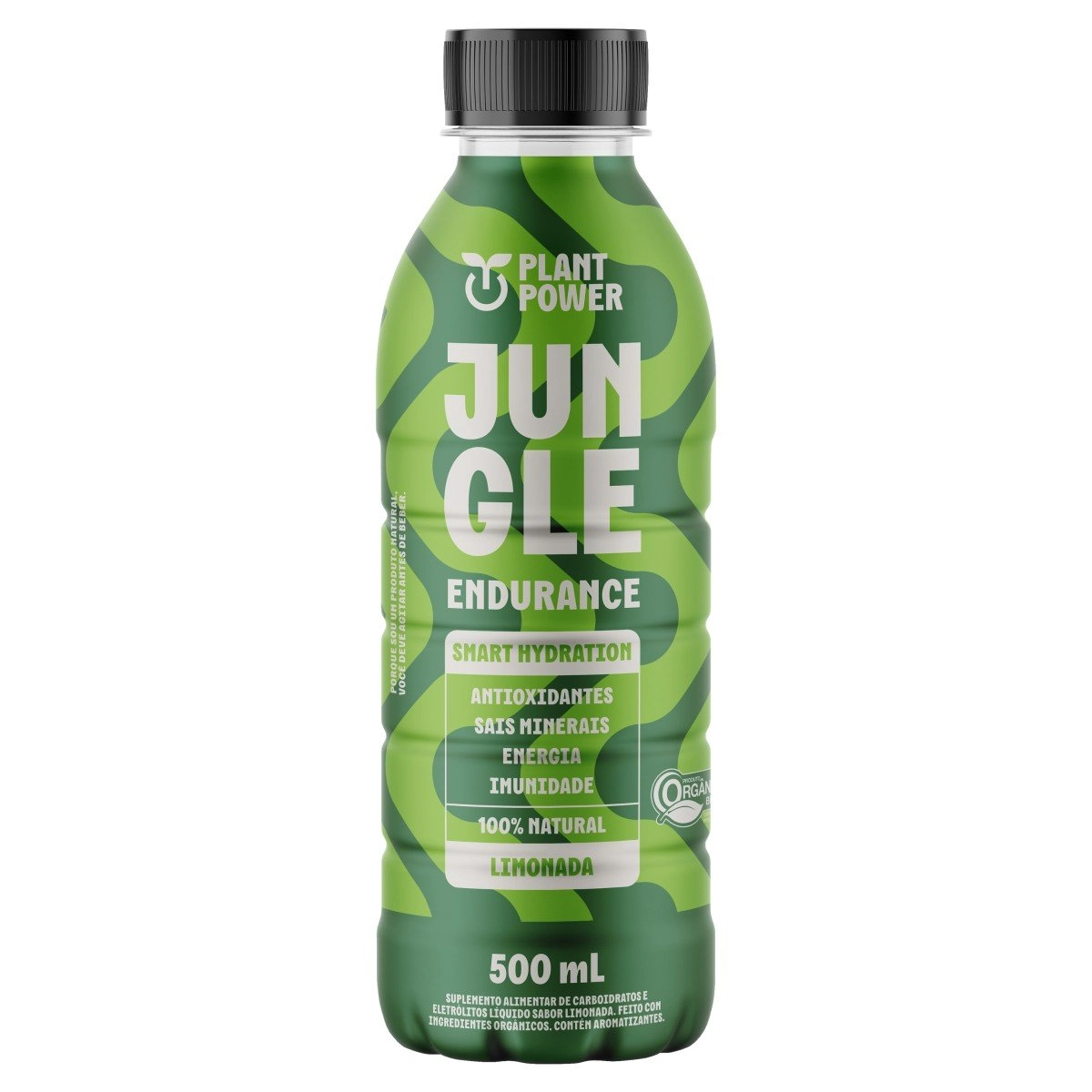 Isotônico Orgânico Limonada Plant Power Jungle Endurance Frasco 500ml