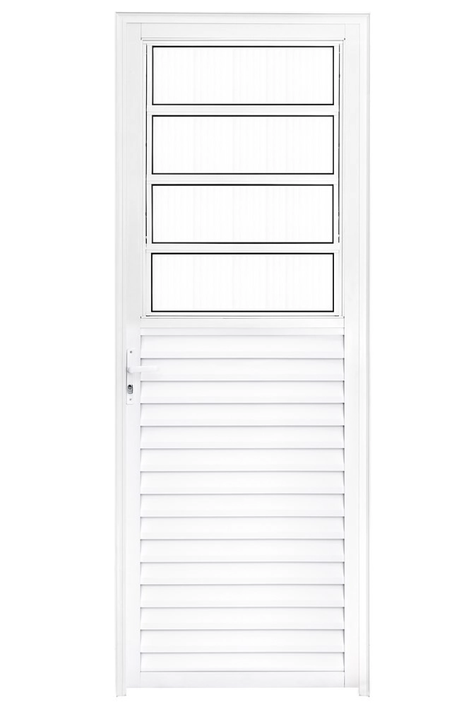 Porta Basculante 2,10 X 0,70 Esquerda Alumínio Branco