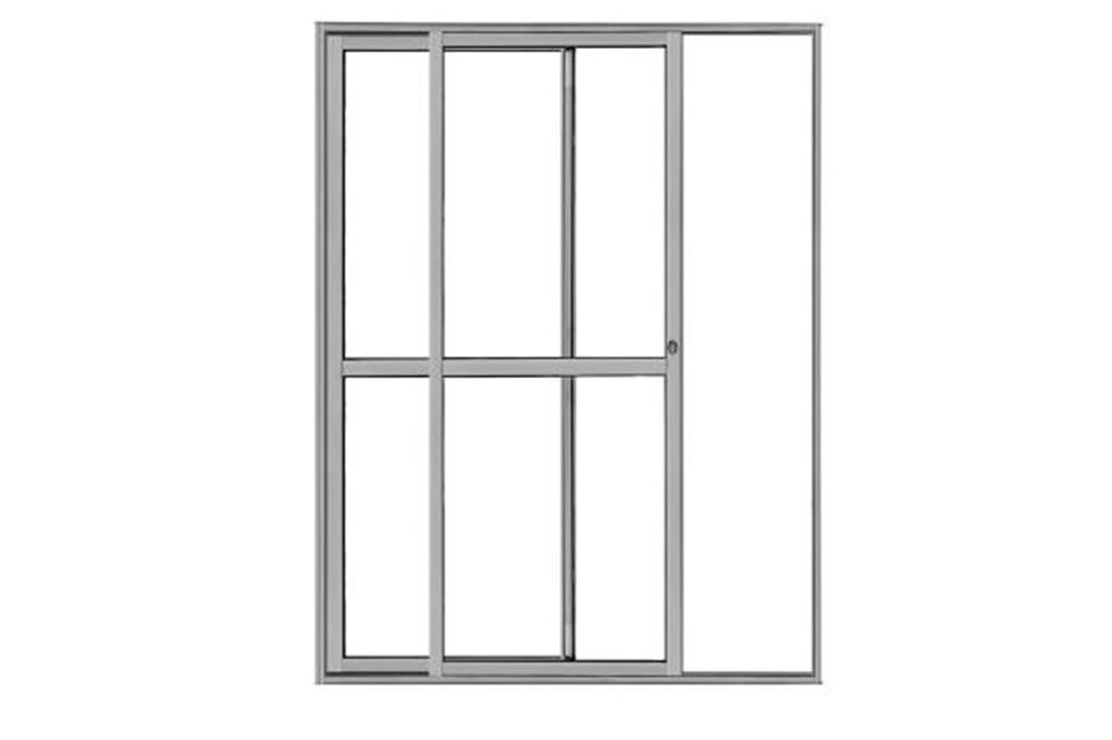 Porta Balcao L25 2 Folhas 2,10 X 1,20