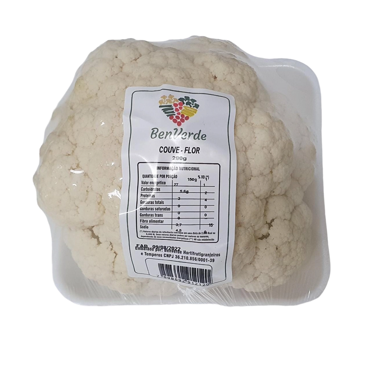 Couve Flor Benverde 280g