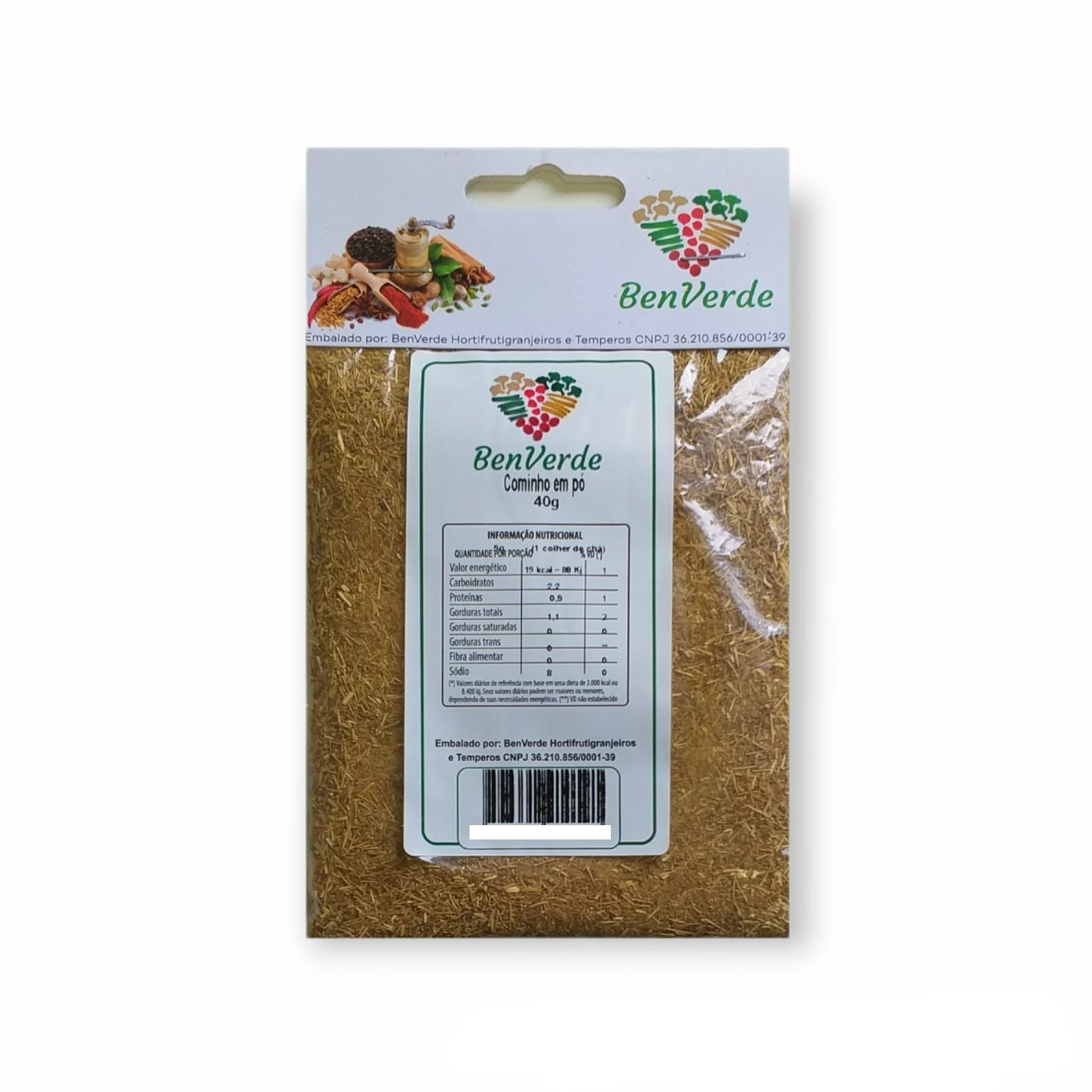 Cominho Po Benverde 40g