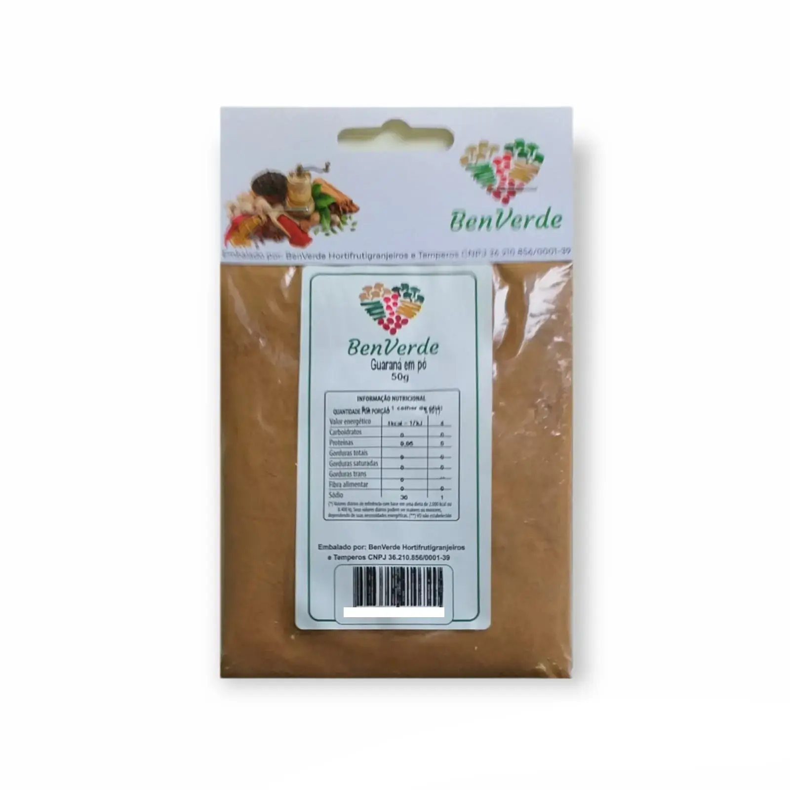 Guarana Po Benverde Puro 50g