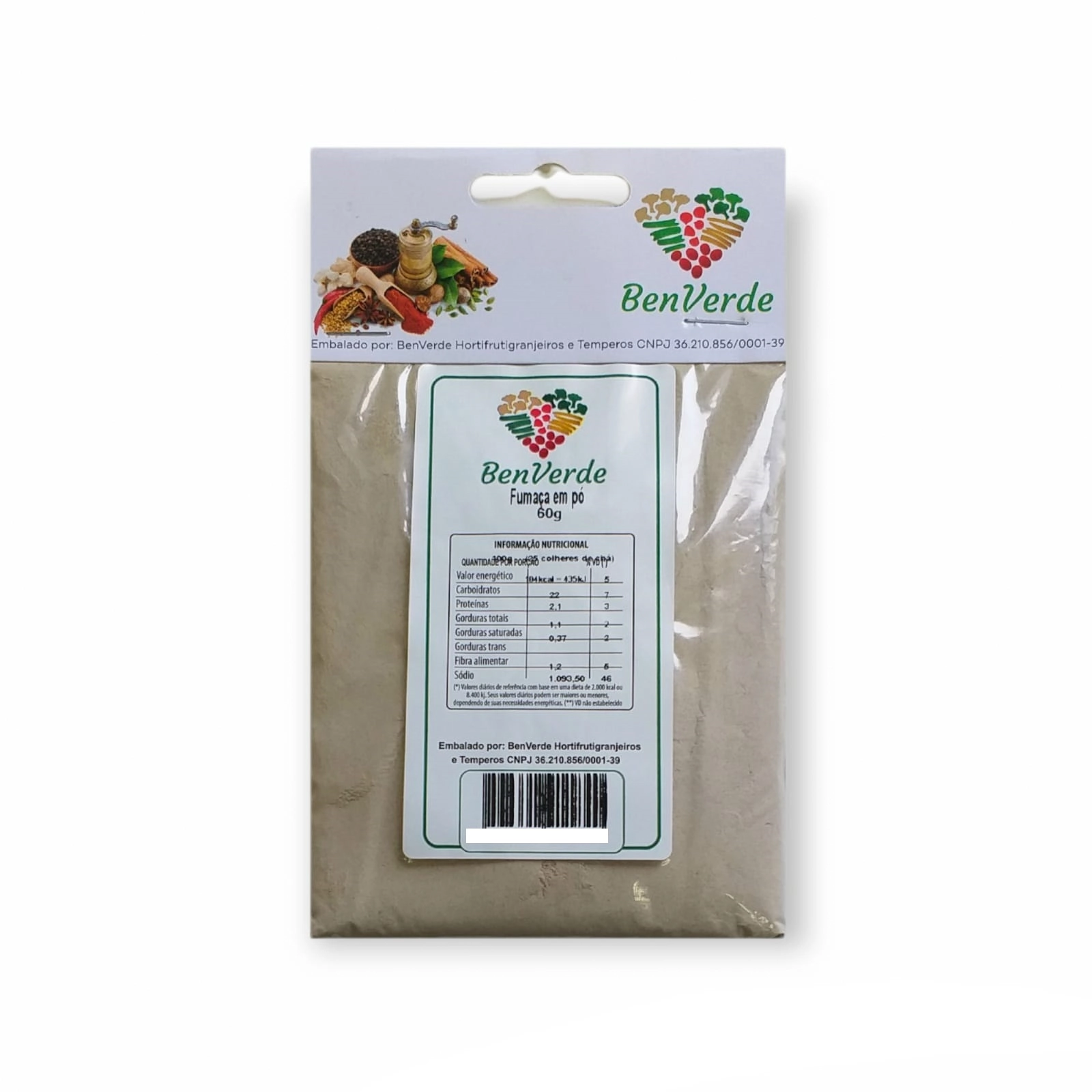Fumaca Em Po Benverde 60g