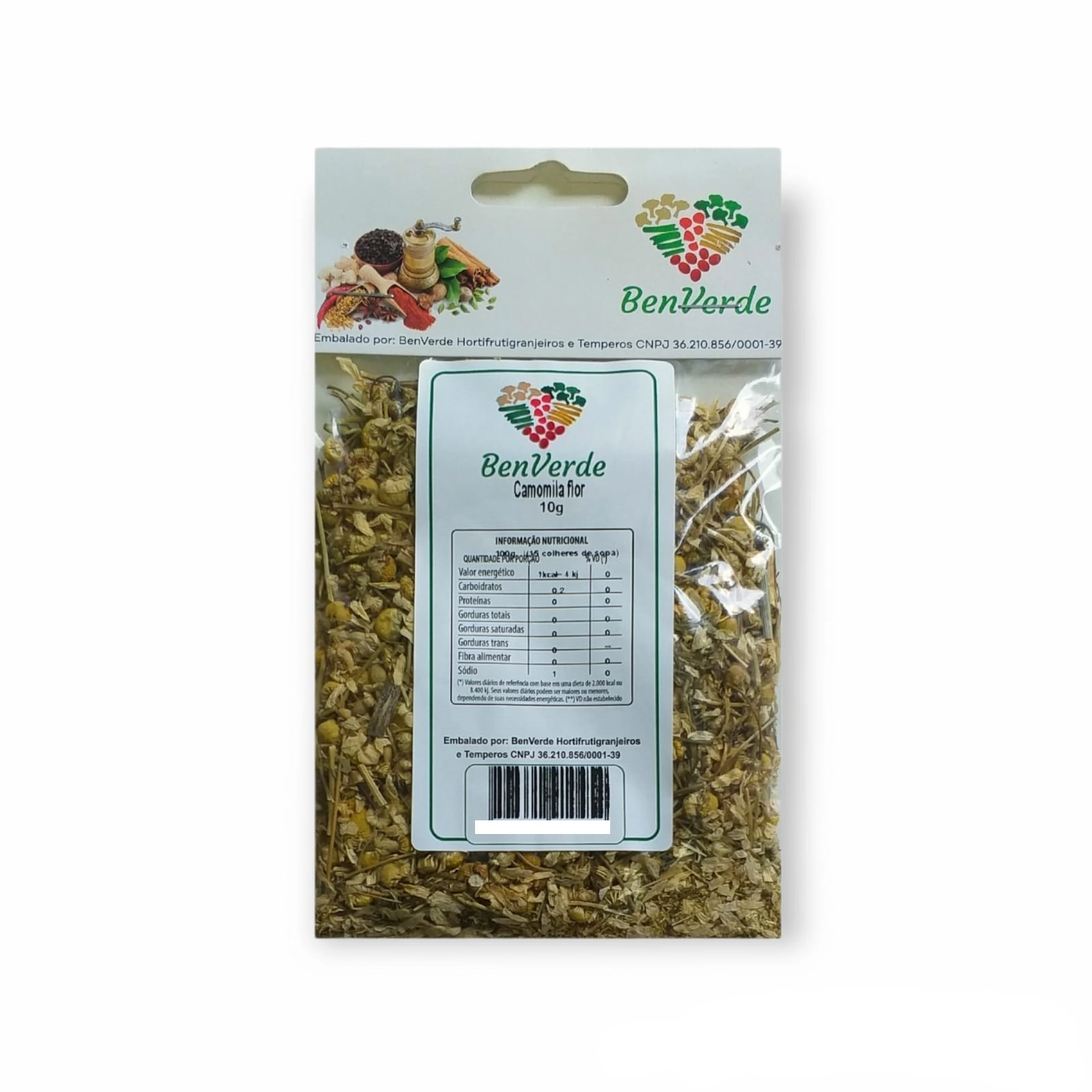 Camomila Flores Benverde 10g