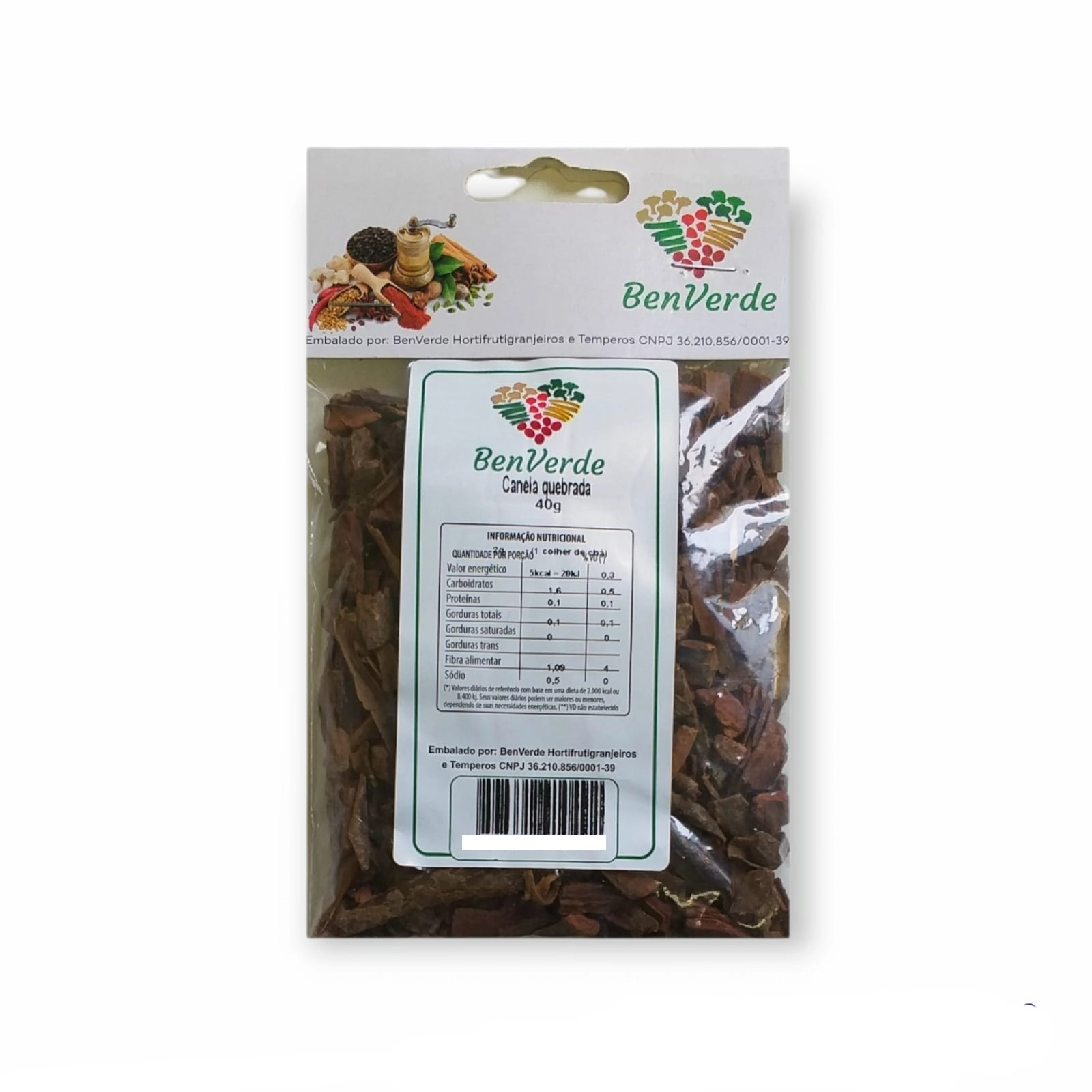 Canela Quebrada Benverde 40g