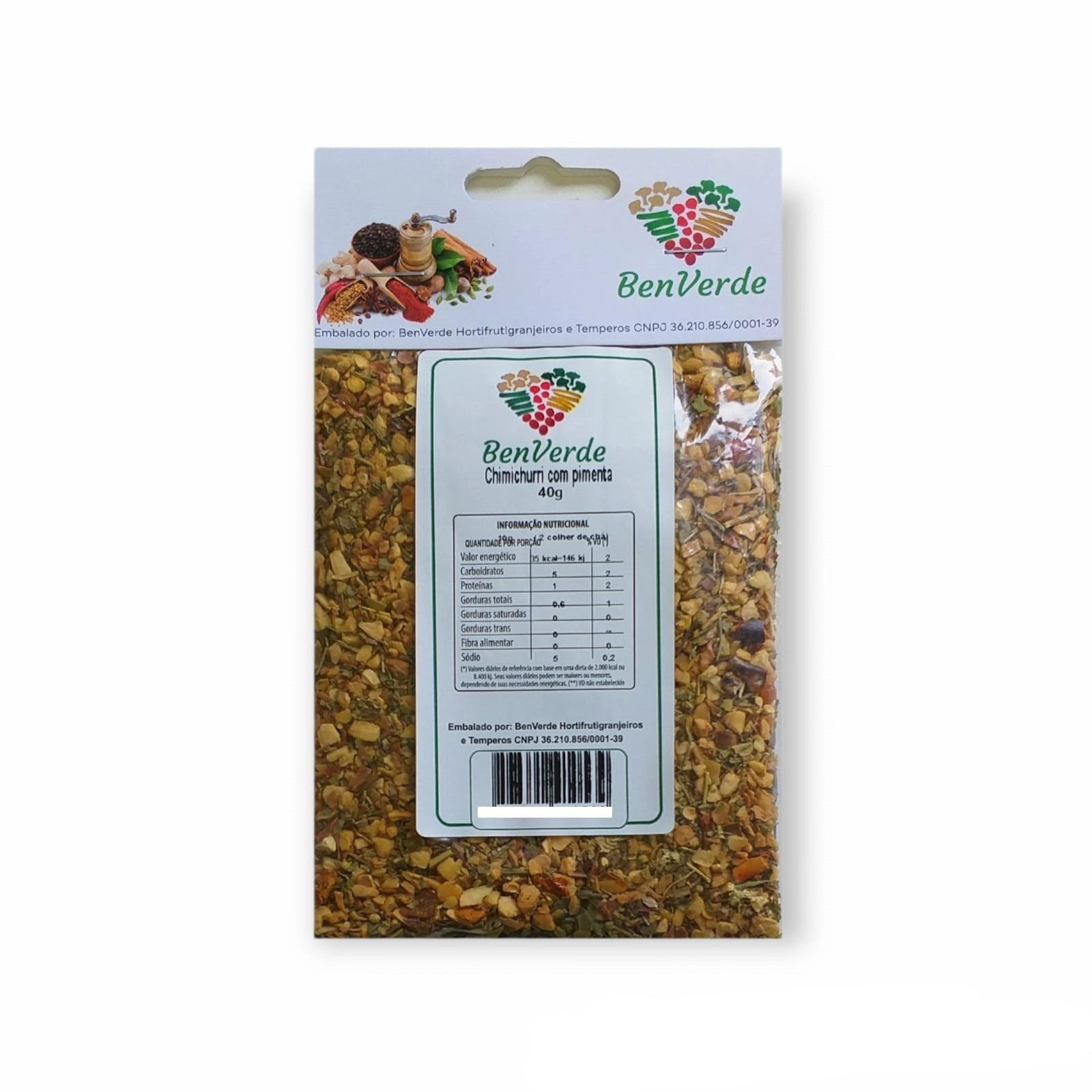 Chimichurri Benverde C/pimenta 40g