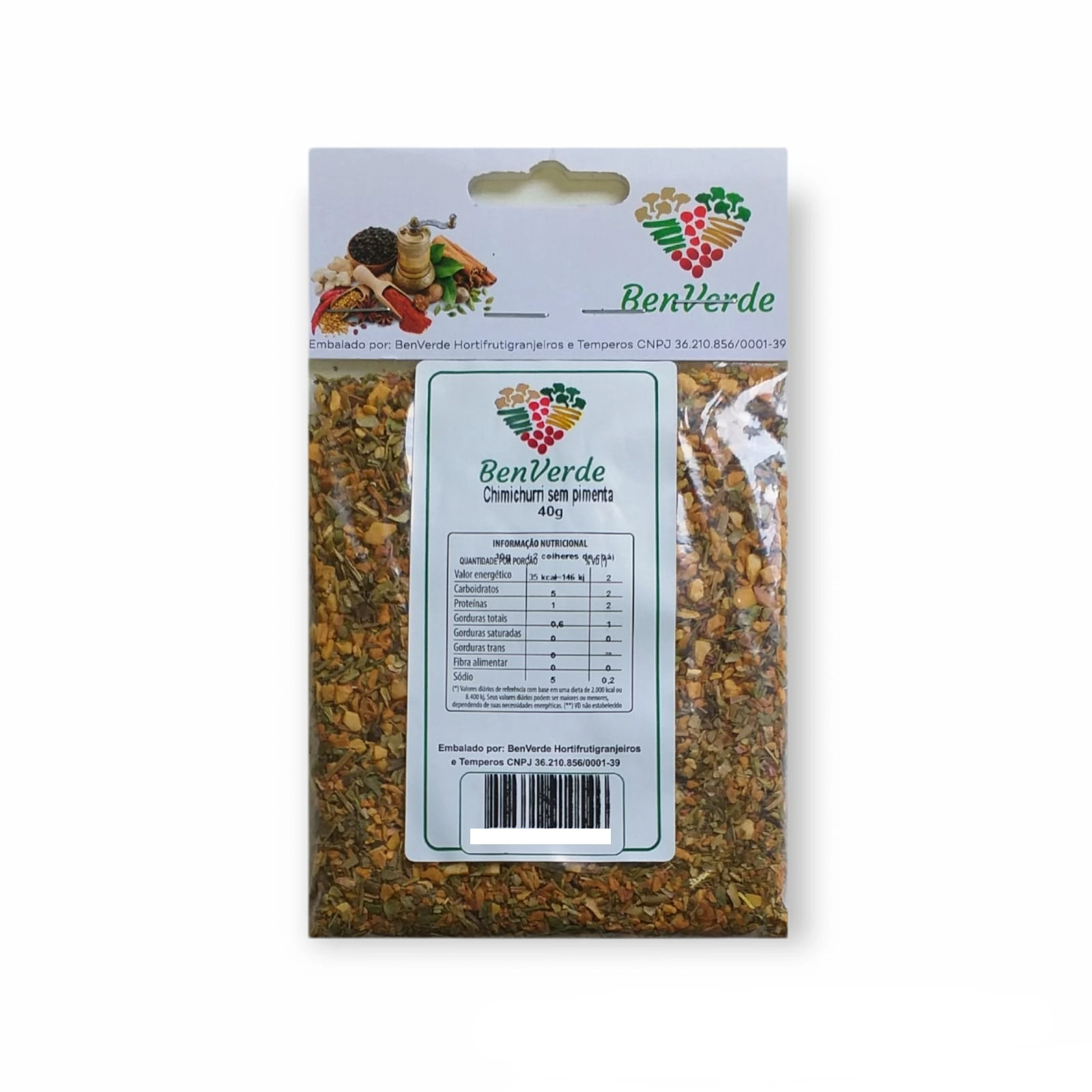Chimichurri Benverde S/pimenta 40g