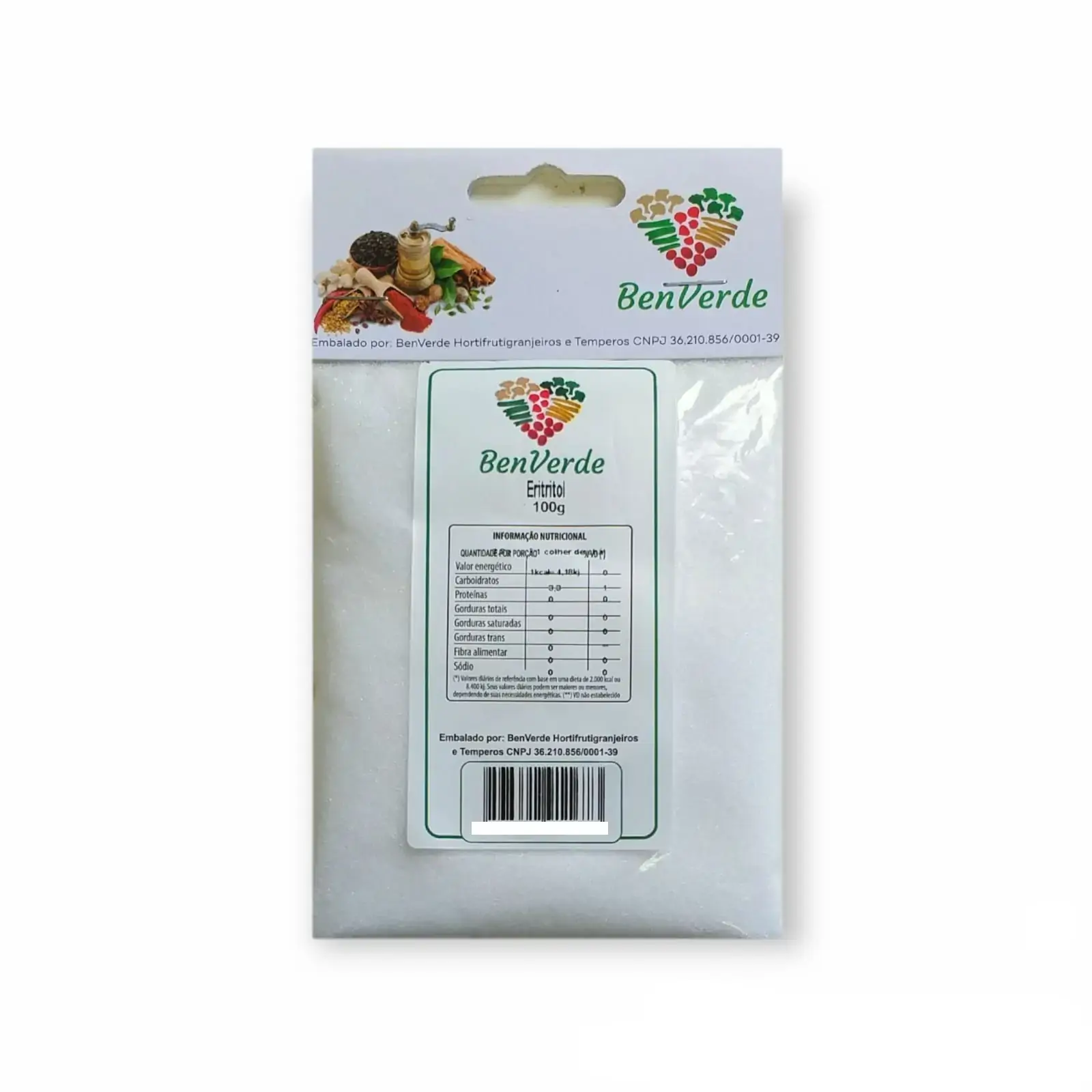 Eritritol Benverde 100g