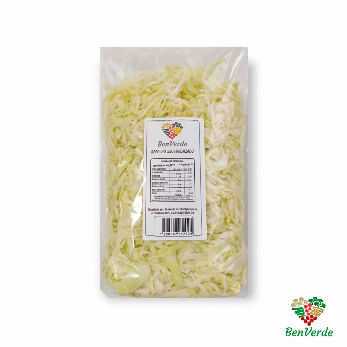 Repolho Verde Benverde Fatiado 300g