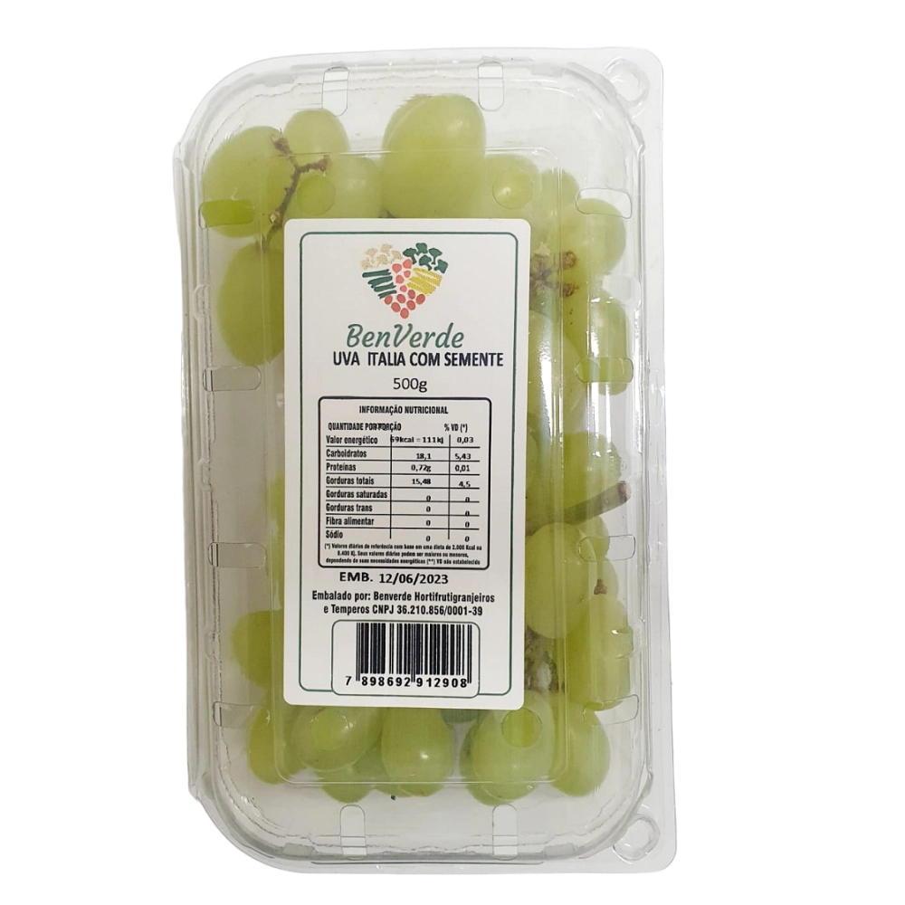Uva Italia Benverde C/ Semente 500g
