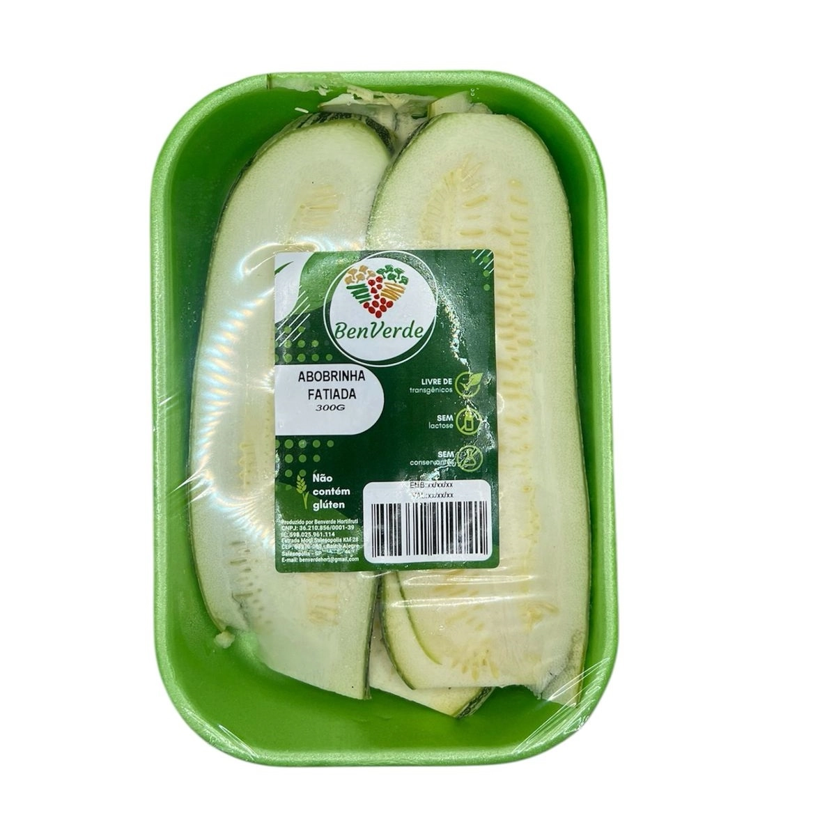 Abobrinha Fatiada Higienizado Benverde 300g