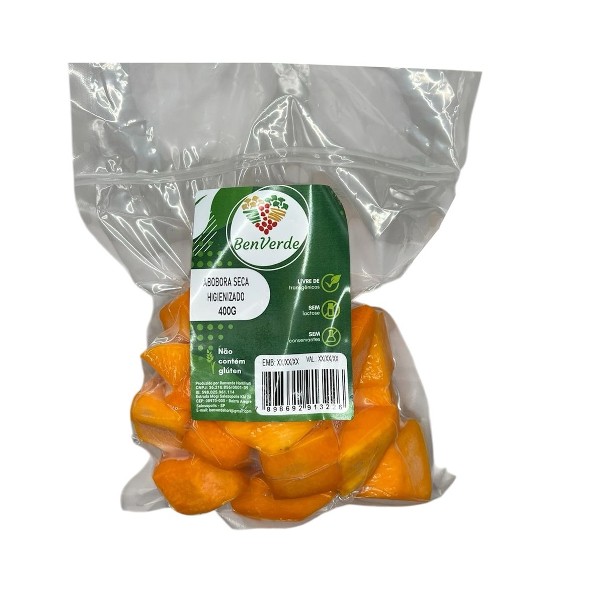 Abobora Seca Benverde Higienizado 400g