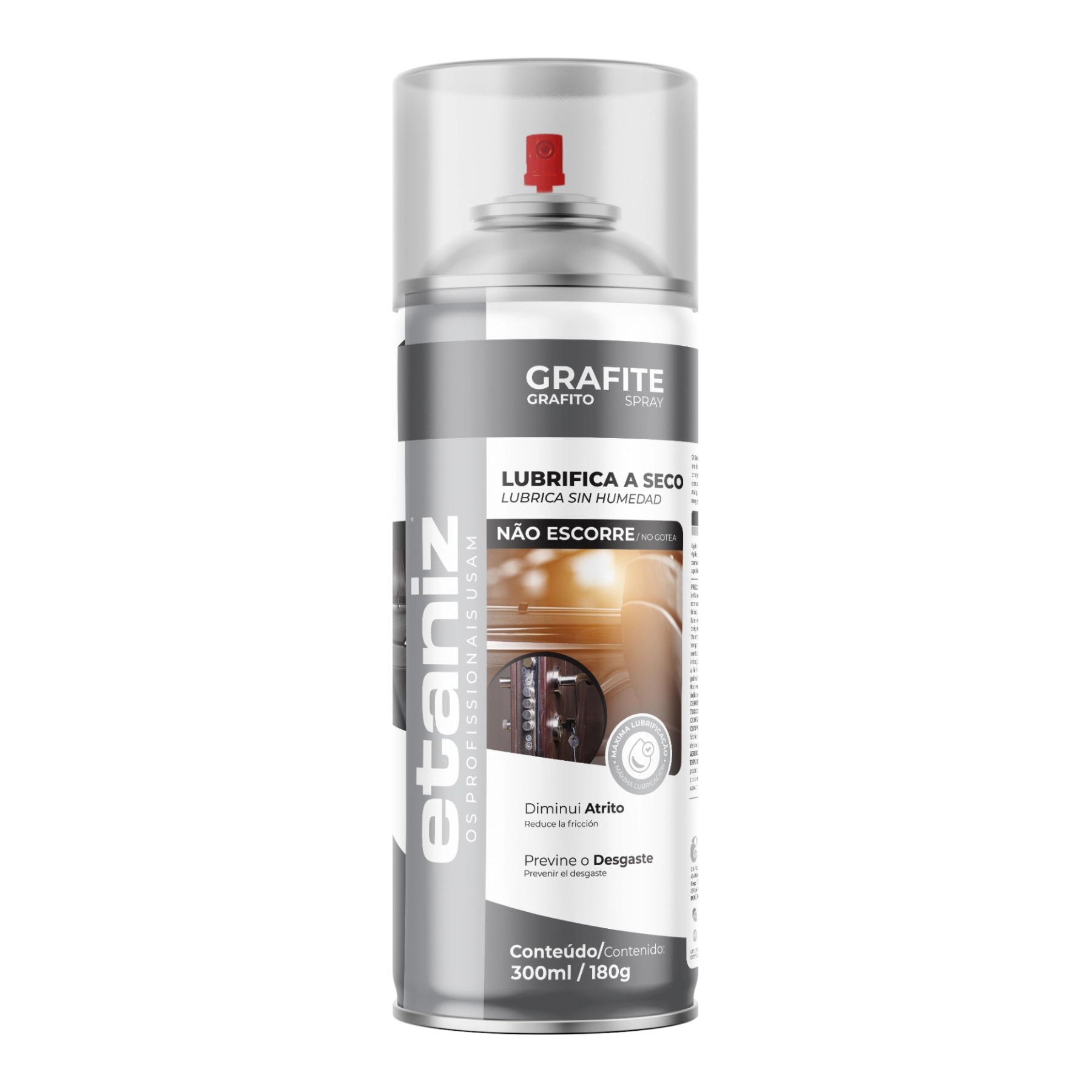 Grafite Lubrifica a Seco Spray 300ml Etaniz