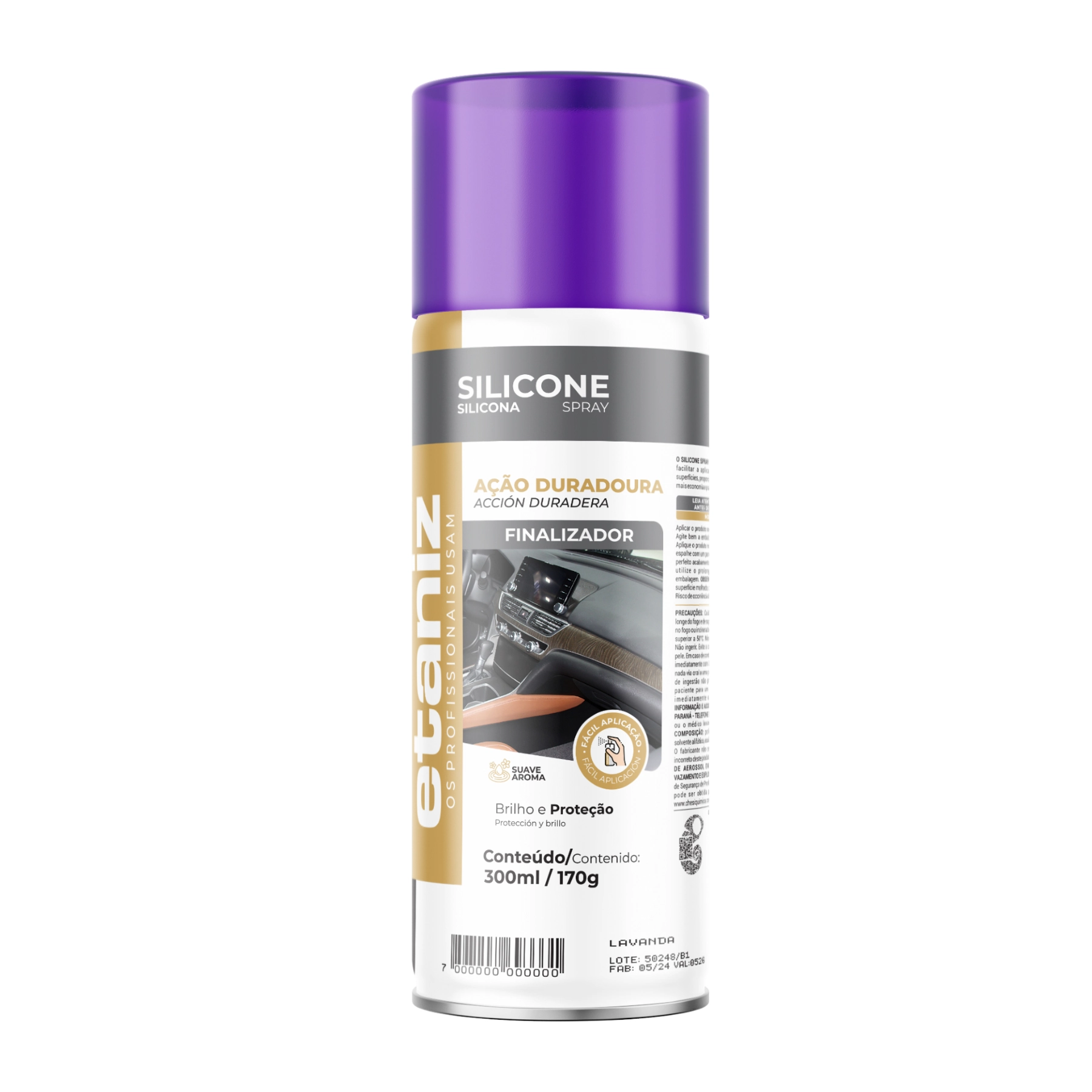 Silicone Finalizador Lavanda Spray 300ml Etaniz