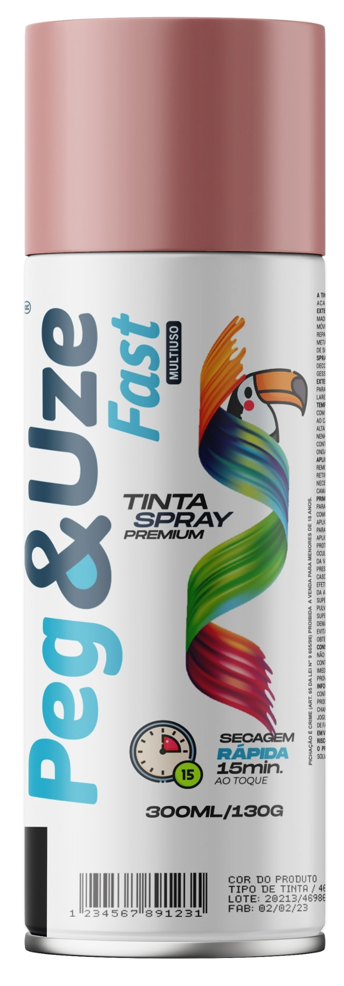 Tinta Spray Peg E Uze Rosa 300ml 6385 Chesiquimica