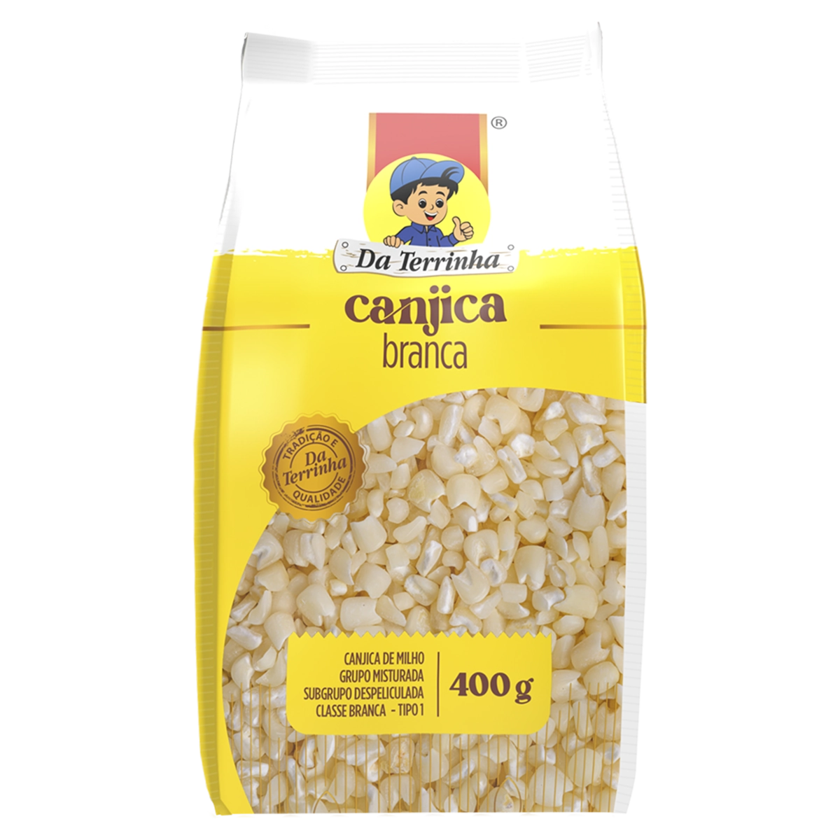01614 Canjica Branca Da Terrinha 400 G Und