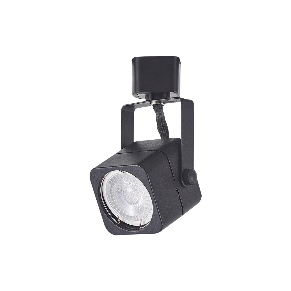 Spot Para Trilho Mesti Quadrado Preto Mr16 Dicroica