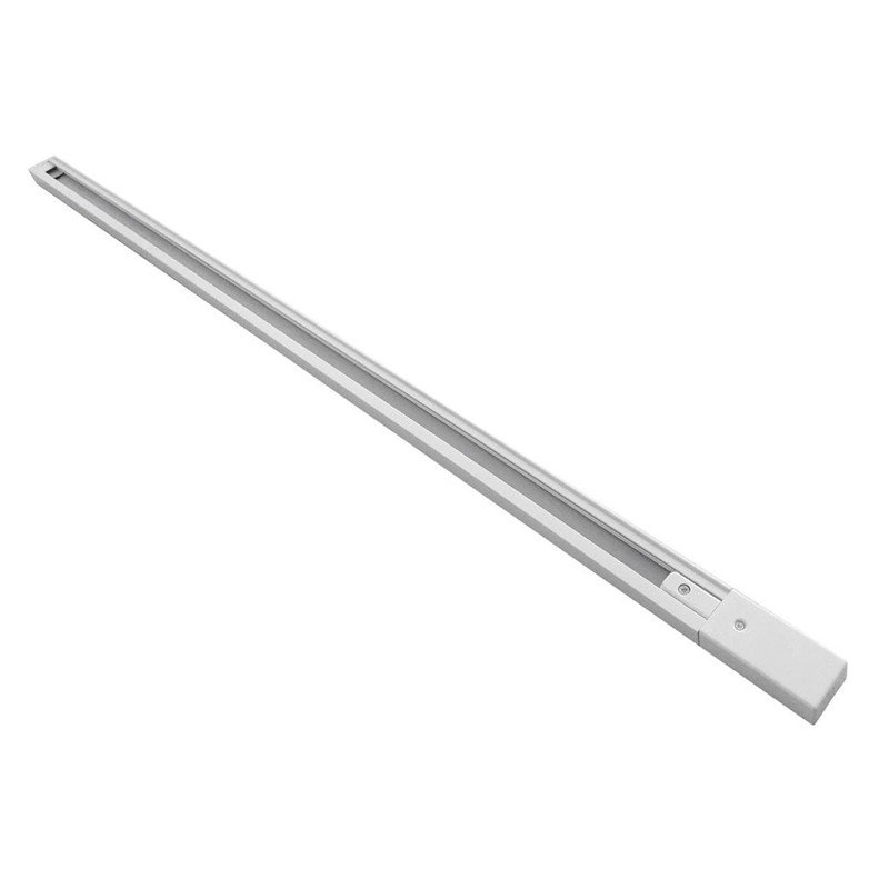 Trilho Eletrificado Para Spot Nordecor Com 1 Metro Bivolt Branco