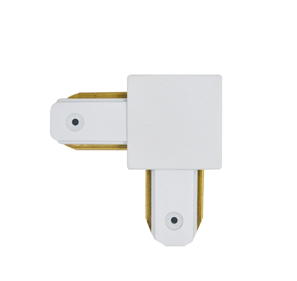 Conector Em L Para Emenda De Trilho Eletrificado Branco
