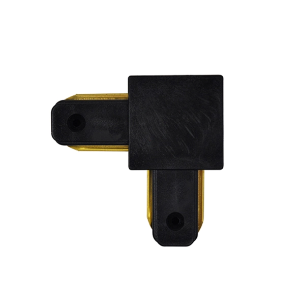 Conector Em L Para Emenda De Trilho Eletrificado Preto