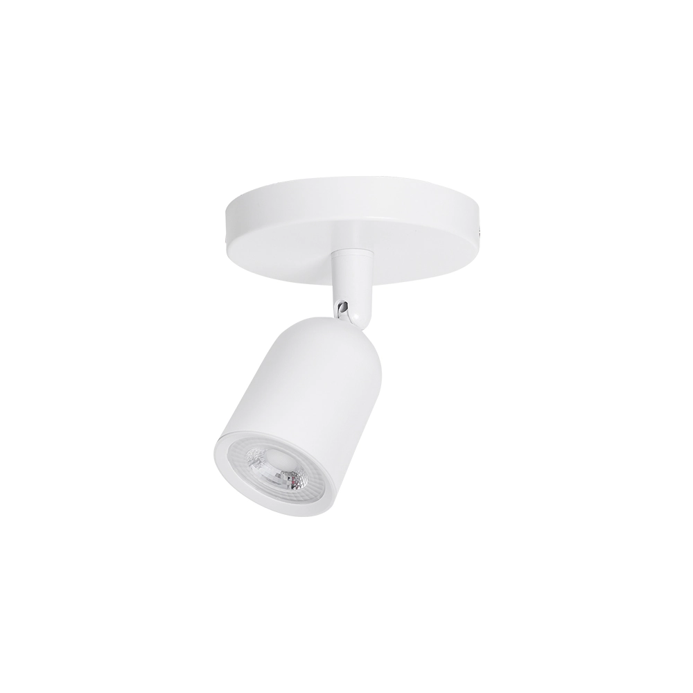 Spot Direcionável De Sobrepor Nordecor Basic Com Canopla Led 7w Bivolt Branco 3000k Luz Amarela 6130