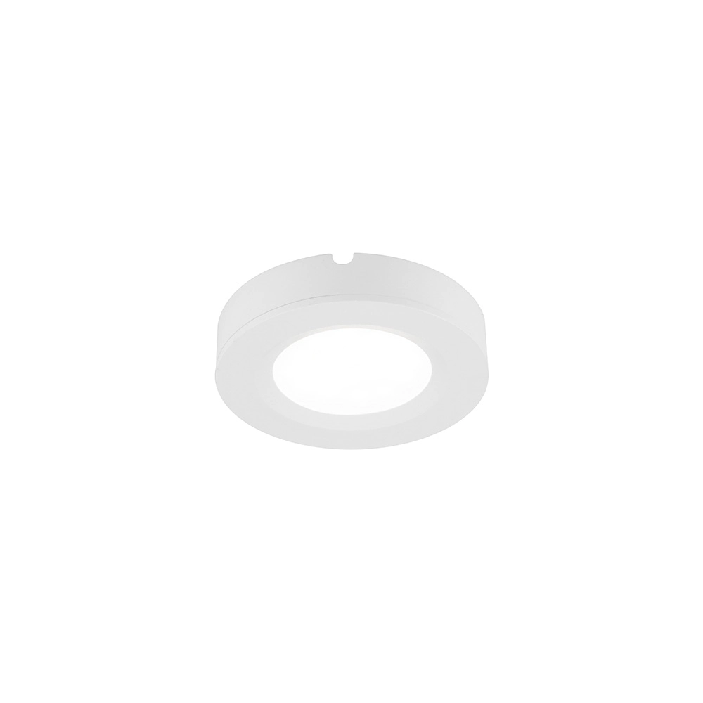 Spot De Sobrepor/embutir Nordecor Lyas Redondo Led 2w Bivolt Branco 3000k Luz Amarela