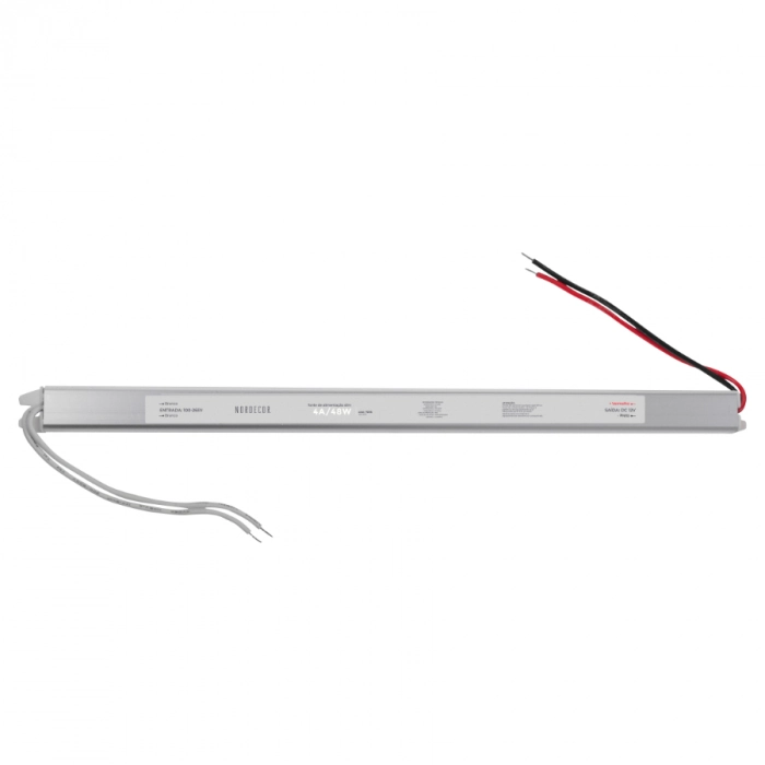 Fonte Slim 12v 4a/48w Bivolt Para Perfil De Led