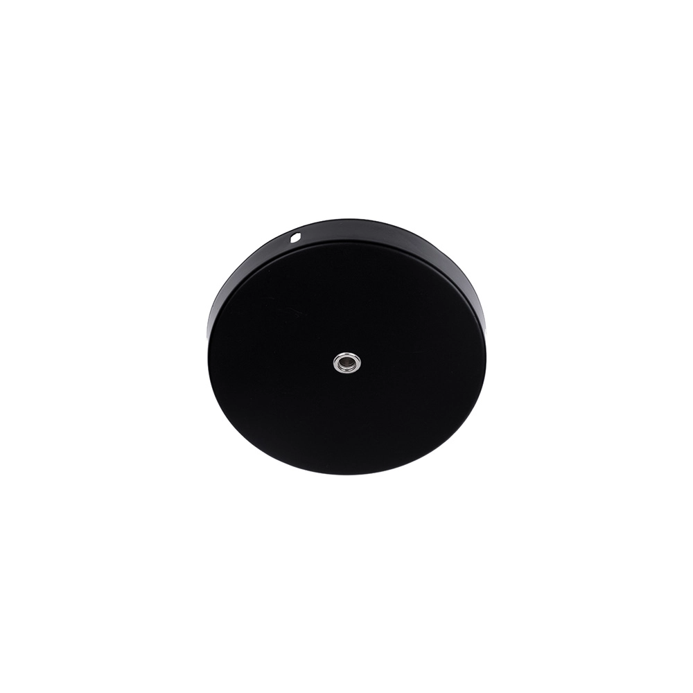 Canopla De Sobrepor Nordecor Para Spot / Pendente 12cm Preta Preto 6207