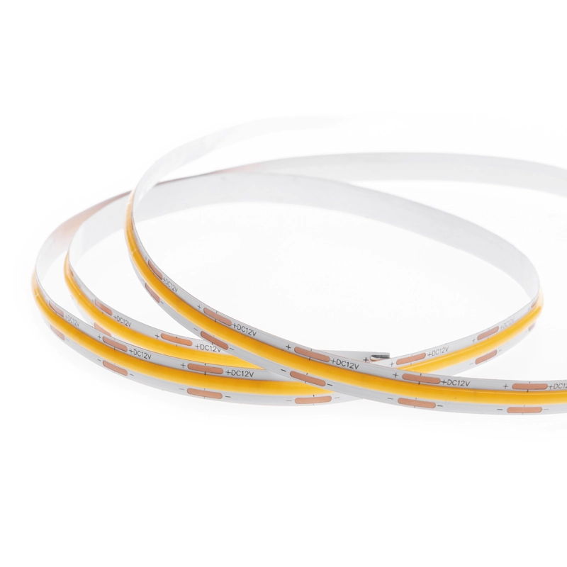 Fita De Led Cob Nordecor Com 5 Metros 12w Bivolt 3000k Luz Amarela