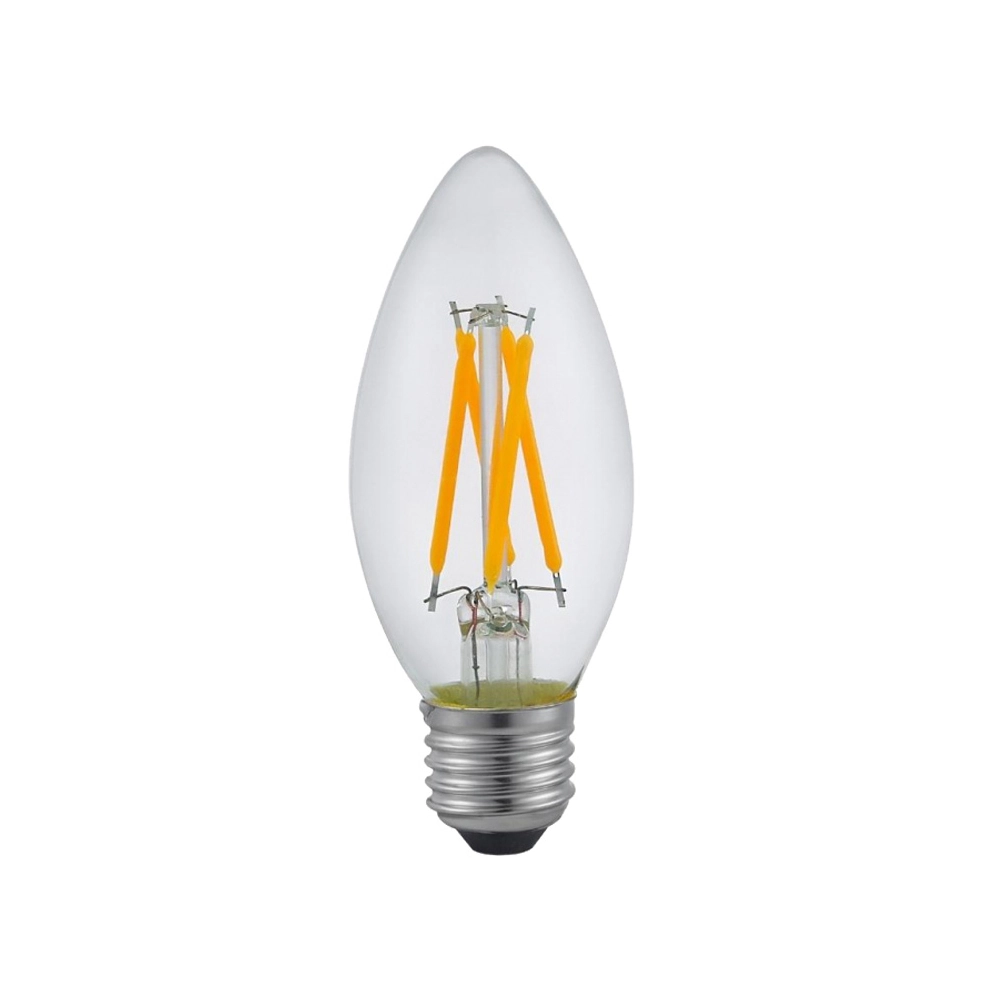 Lampada Led Filamento Vela Clear C35 4w 2400k E27