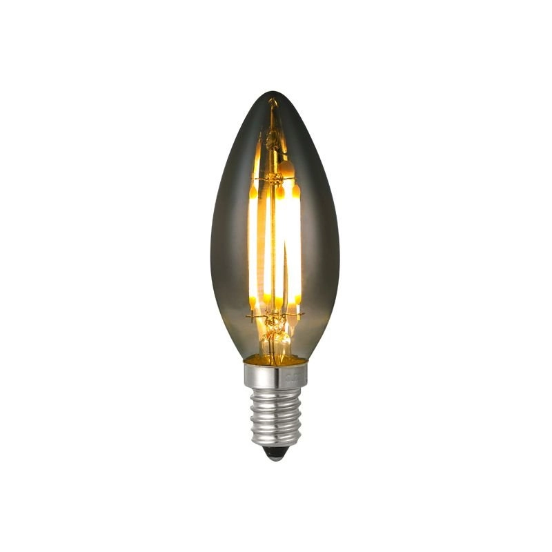 Lâmpada Filamento Led Nordecor C35 Fumê 4w E14 Bivolt