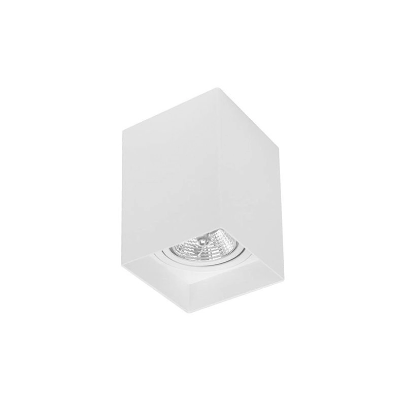 Spot De Sobrepor Nordecor Loch Ar70 Gu10 Quadrado Bivolt Branco