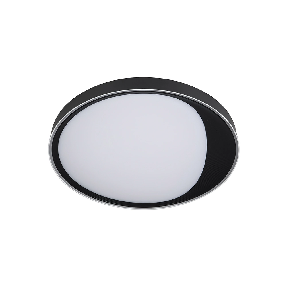 Plafon Nordecor Benn 2344 45cm Led Bivolt Preto Preto 2344
