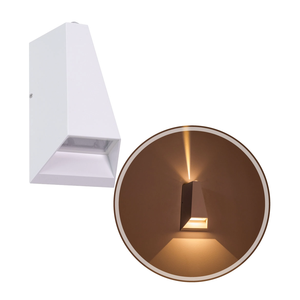 Arandela Drie Branca Led 6w Branco Quente St2901