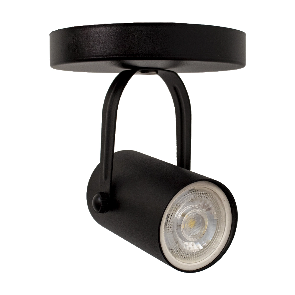 Spot Lille C/ Canopla P/ Dicroica Mr16 Preto