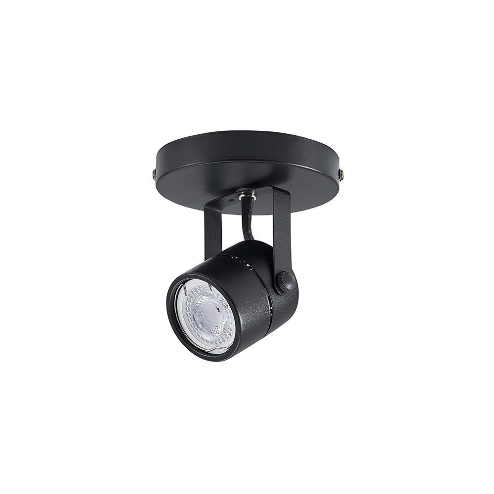 Spot De Sobrepor Com Canopla Mbled Classic Mr16 Gu10 Bivolt Preto