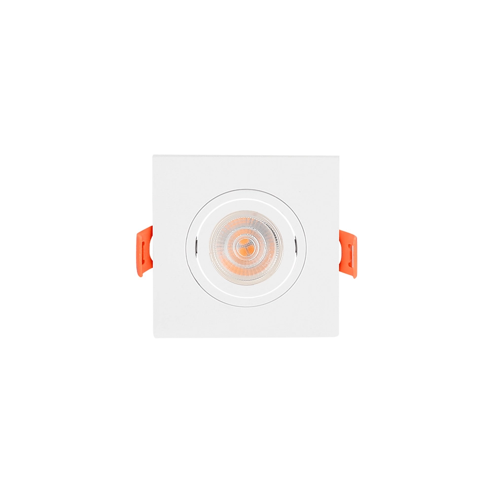 Spot De Embutir Plano Mbled Para 1 Lâmpada Mr11 Quadrado Branco