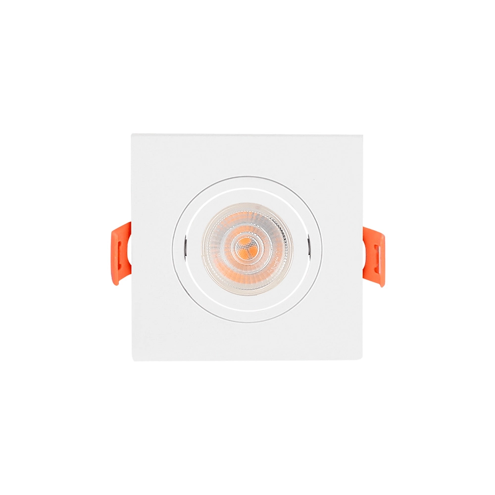 Spot De Embutir Plano Mbled Para 1 Lâmpada Par 20 Quadrado Branco