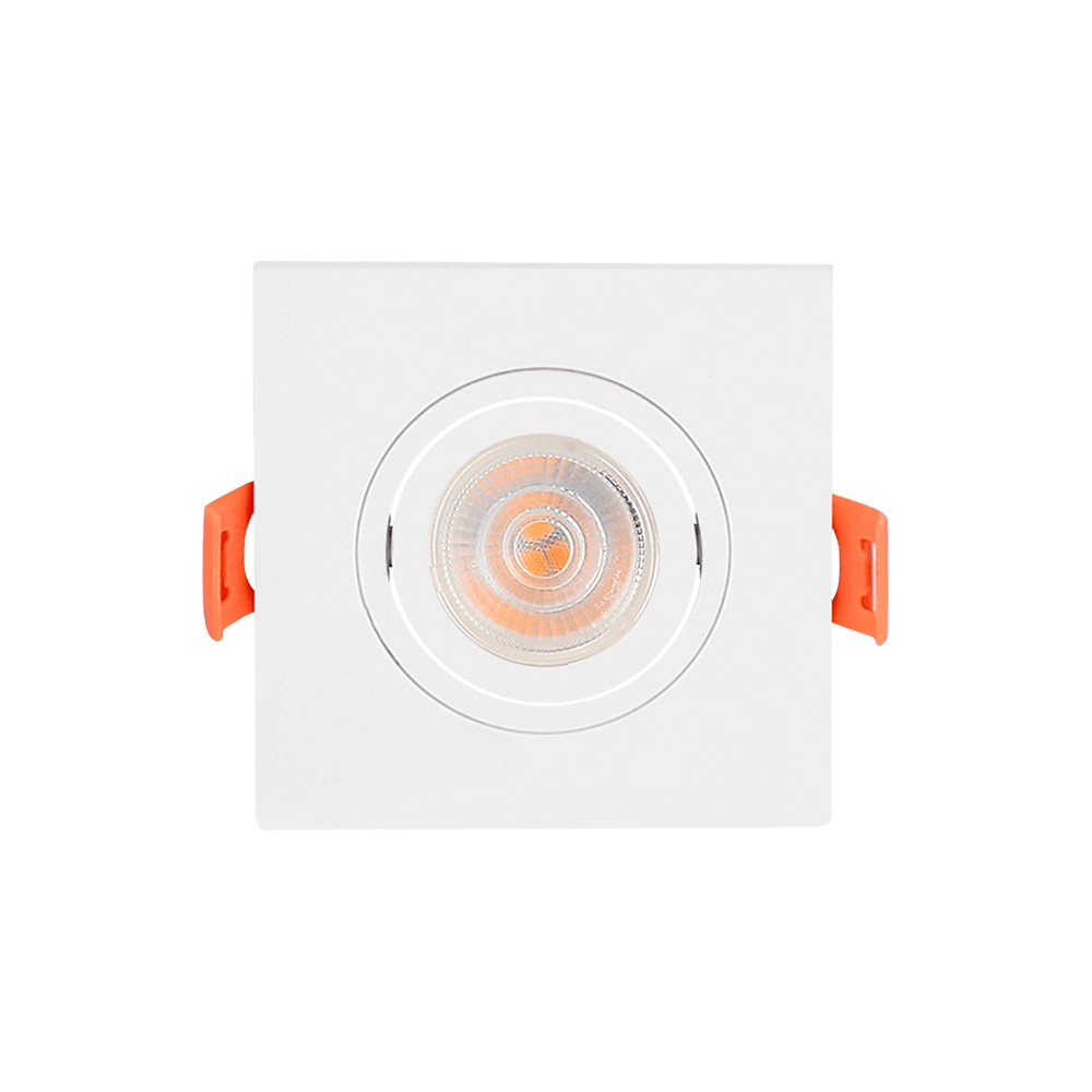 Spot De Embutir Plano Mbled Para 1 Lâmpada Par 30 Quadrado Branco