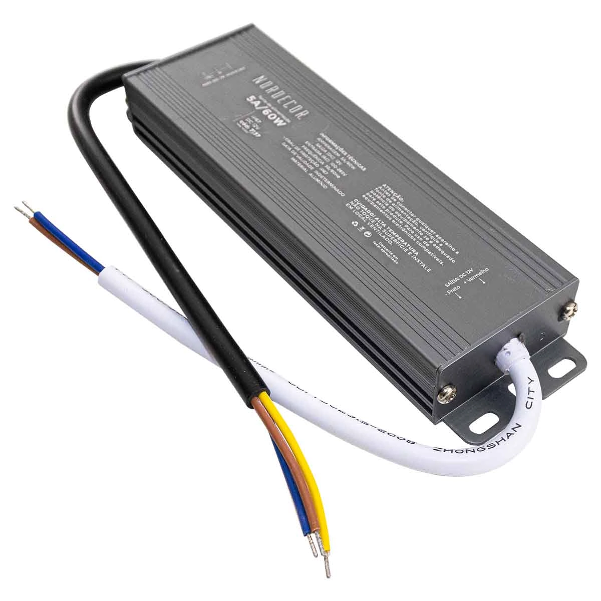 Fonte De Alimentação 12v Ip67 60w 5a Bivolt 7137 Nordecor St3123