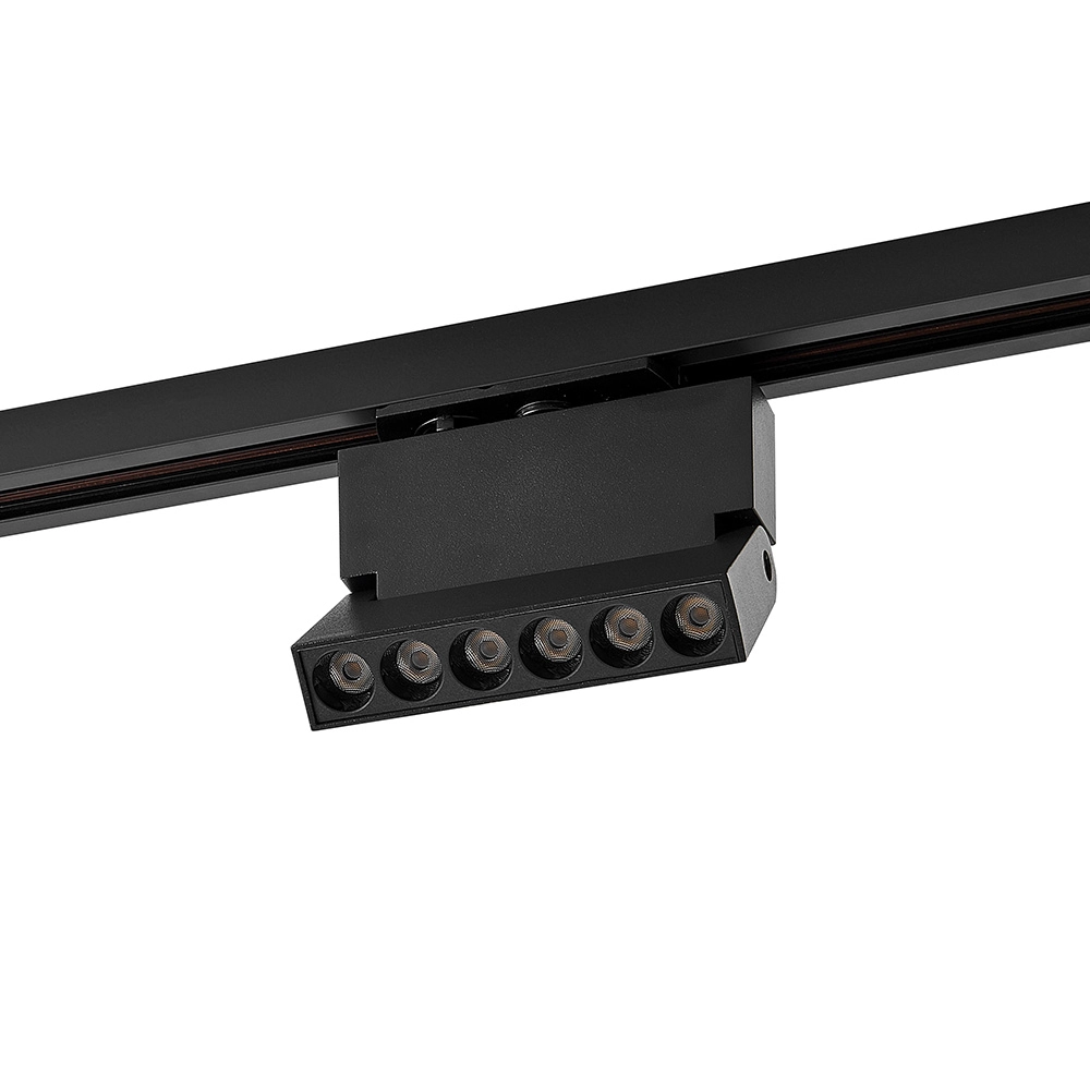 Módulo Led Projetor Para Trilho Nordecor Duli 6w 12cm Alto Irc 90 Bivolt Preto 4000k Luz Neutra 6363