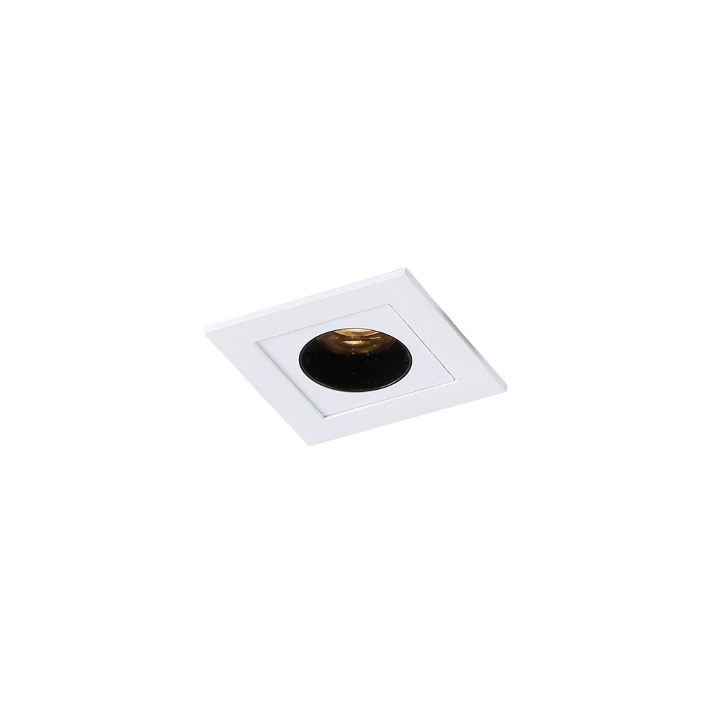 Spot De Embutir Nordecor Powerus Led 2w Bivolt Branco 3000k Luz Amarela