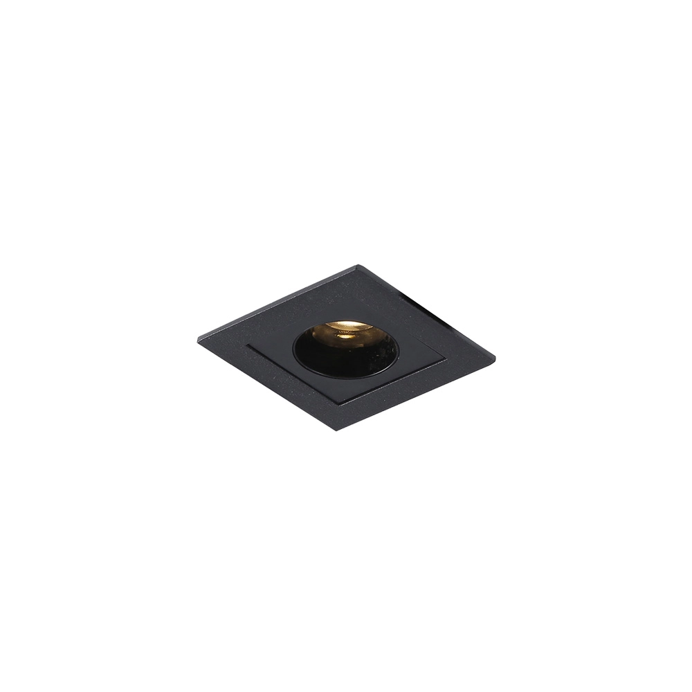 Spot De Embutir Nordecor Powerus Led 2w Bivolt Preto 3000k Luz Amarela