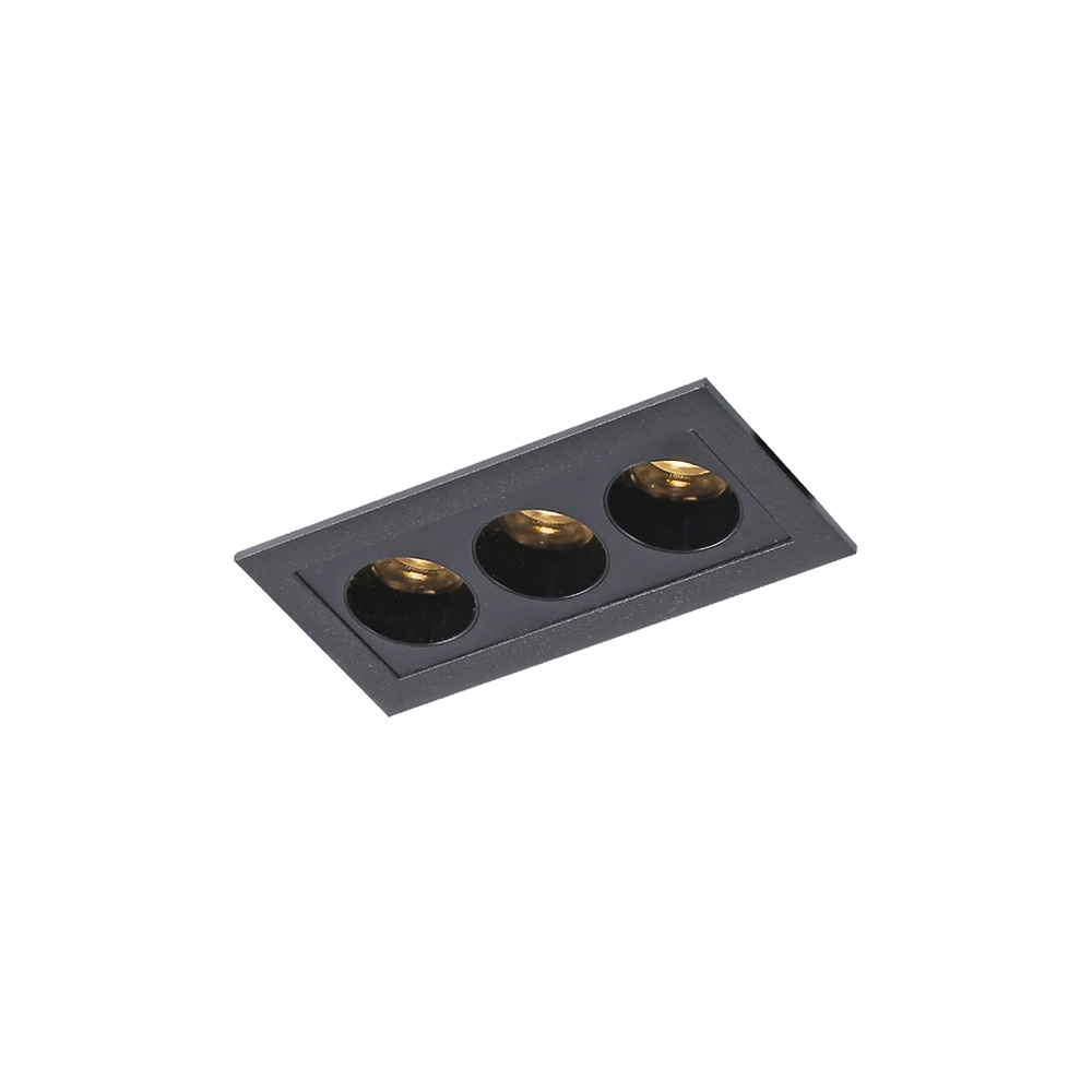 Spot De Embutir Nordecor Powerus Led 6w Bivolt Preto 3000k Luz Amarela