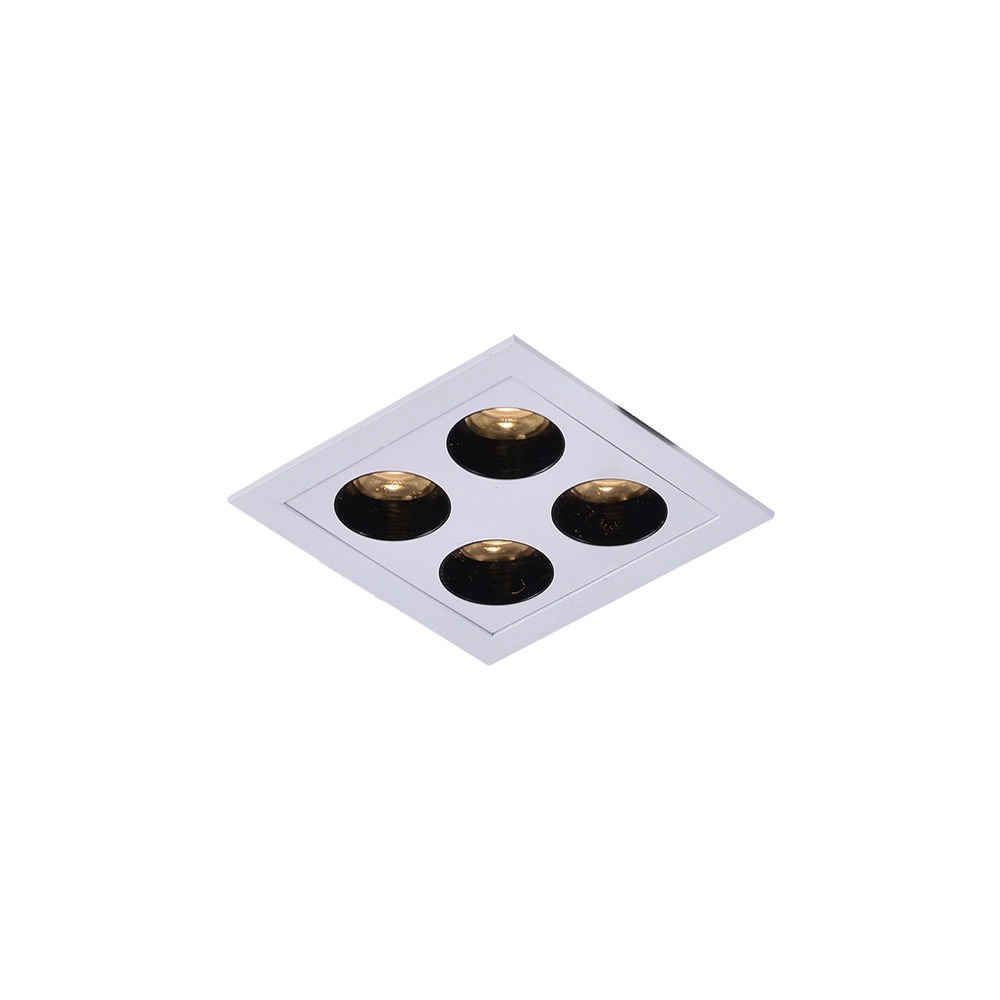 Spot De Embutir Nordecor Powerus Led 8w Bivolt Branco 3000k Luz Amarela