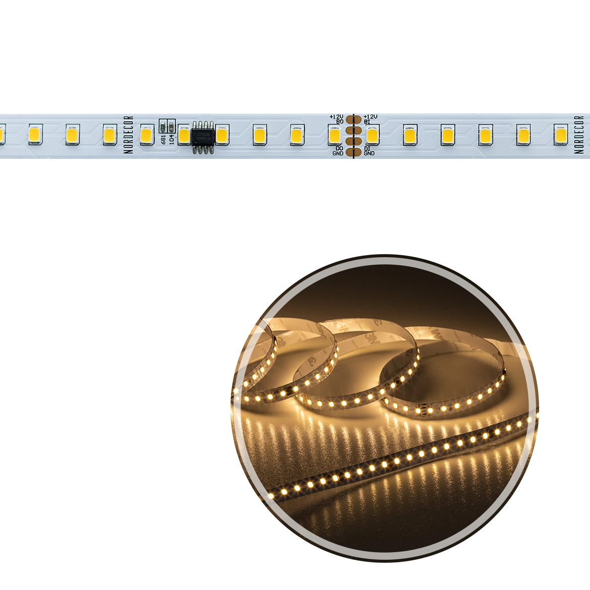 Rolo Fita Led Sequencial Adesiva 5m 3000k 120leds/m 6w/m 2835 Nordecor St2933