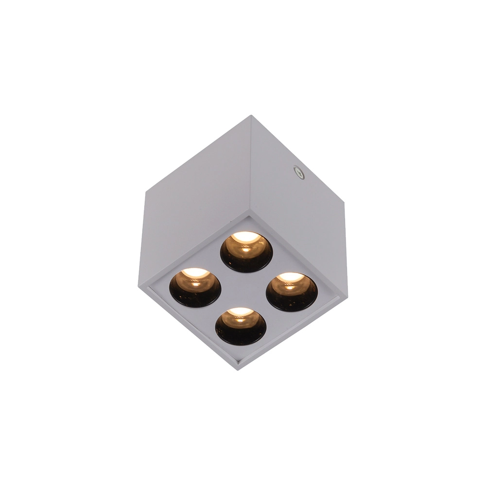 Spot De Sobrepor Nordecor Powerus Led 8w Bivolt Branco 3000k Luz Amarela