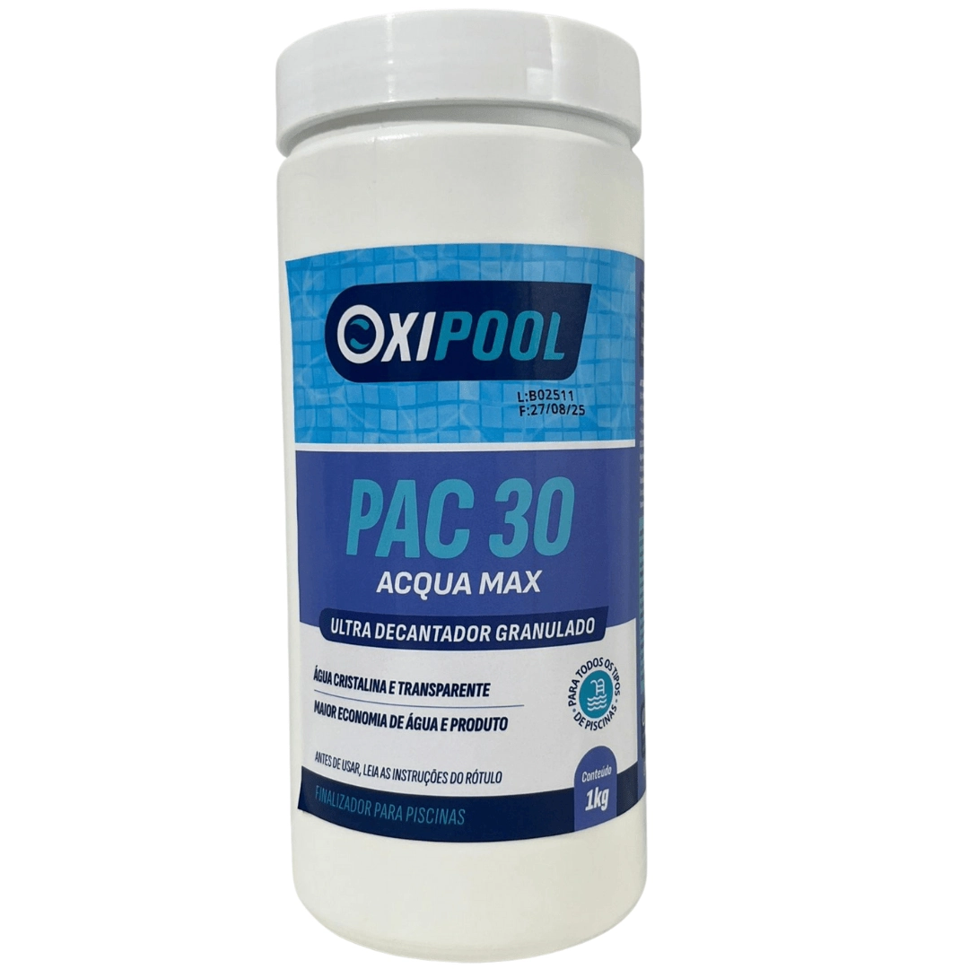 Pac30 Aqua Ultra Decantador Clarificante Oxipool Keep 01 Kg